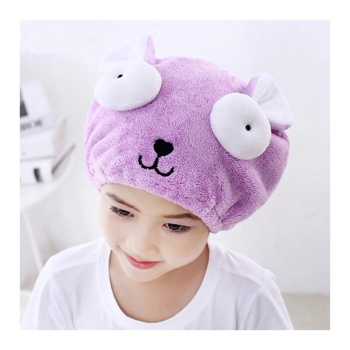 Милое банное полотенце шапочка для сухих волос душа мощная Абсорбирующая
