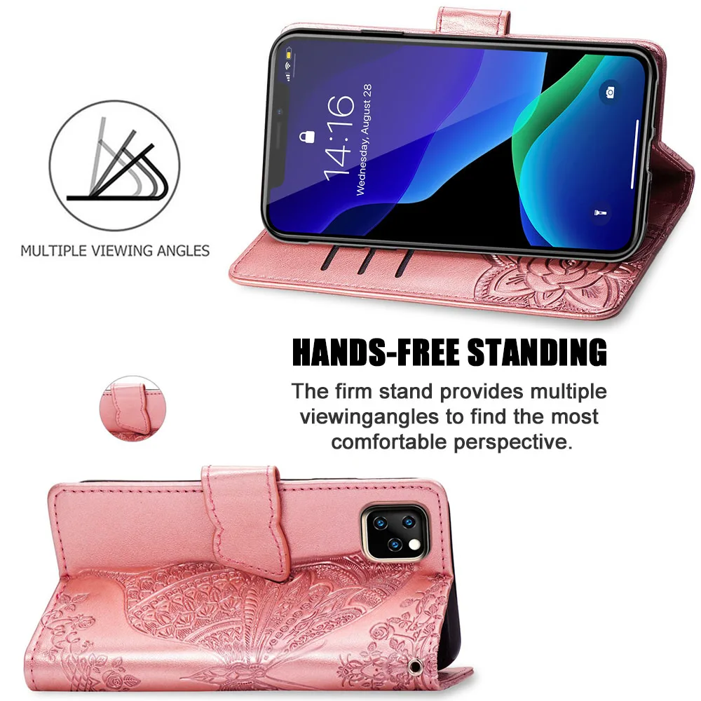 Магнитный кожаный чехол бумажник с откидной крышкой для IPhone X XS MAX XR 11 12 Pro Max 6 6S 7 8
