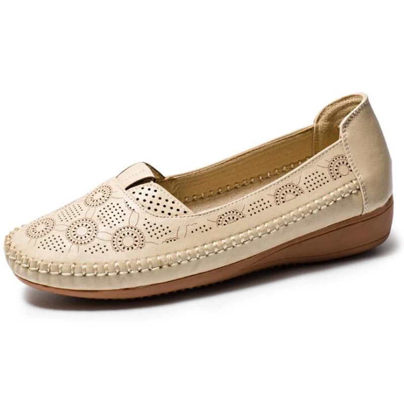 Весенняя женская обувь новые легкие туфли для пожилых людей отдыха на плоской