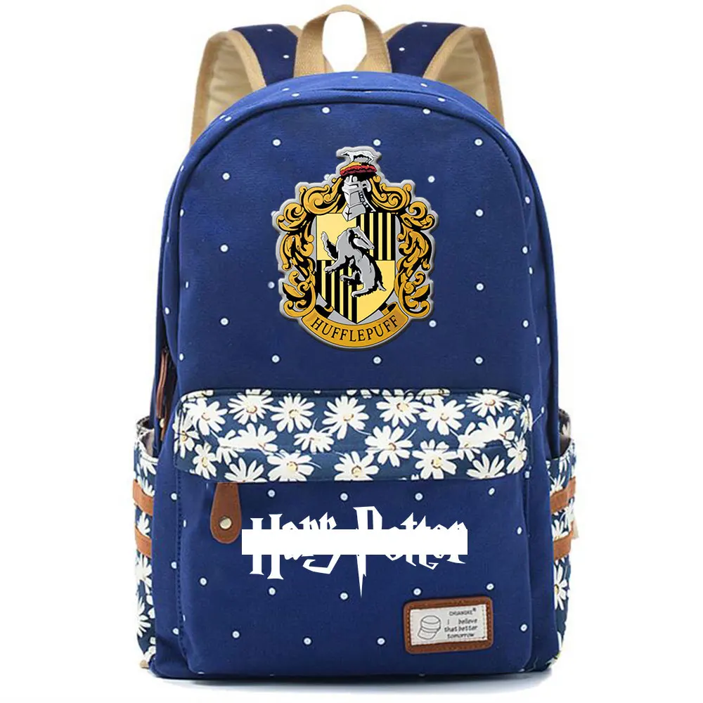 F0301 Горячая Волшебная школа Ravenclaw Орел детская школьная сумка для девочек Женская сумка рюкзак для подростков холщовый женский рюкзак