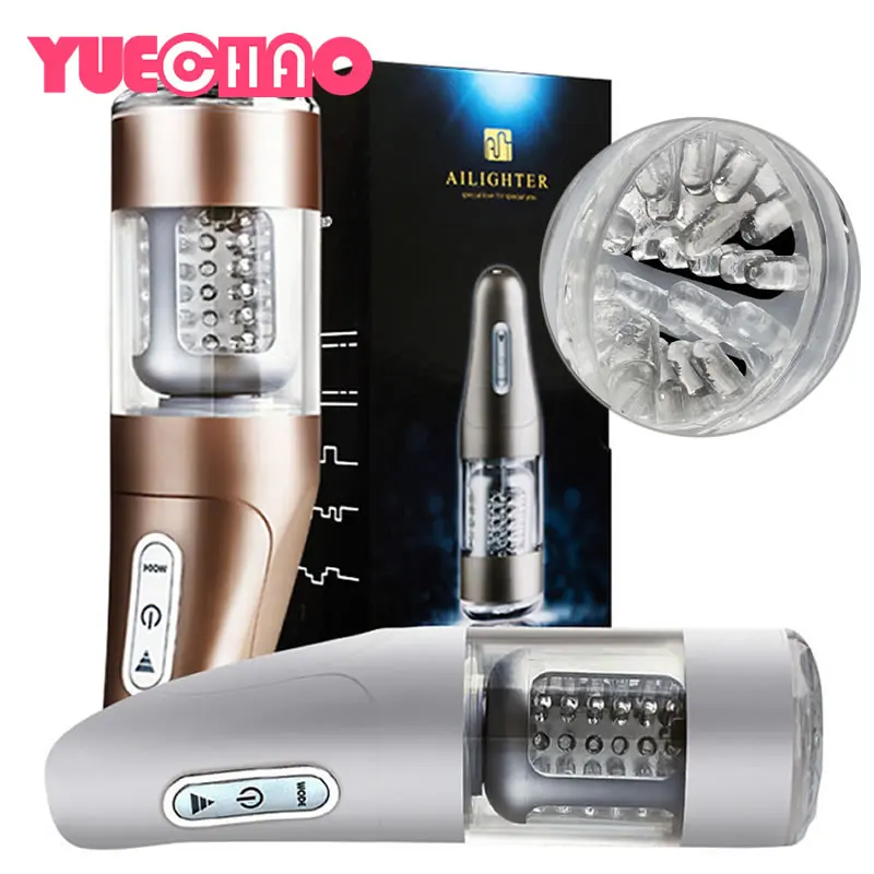 Электрический Мужской мастурбатор полностью автоматическая телескопическая