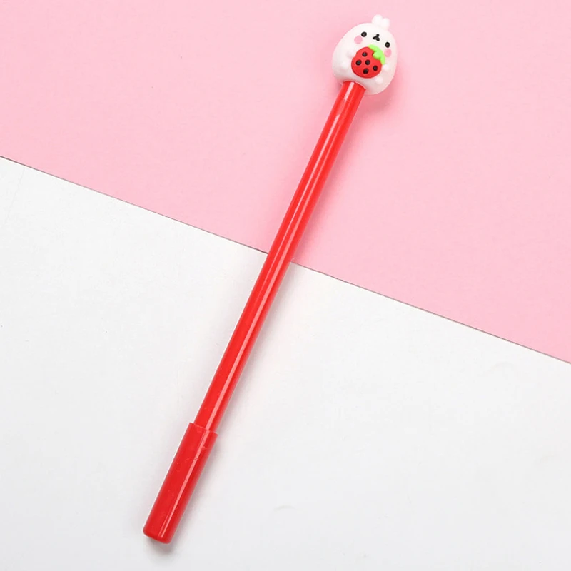 36Pc/Pack Novelty Kawaii Pens Rabbit Bunny Fruit Cute Funny Gel Pen Blue Ink Girl Stationery School Stuff Thing Kawai Stationary |