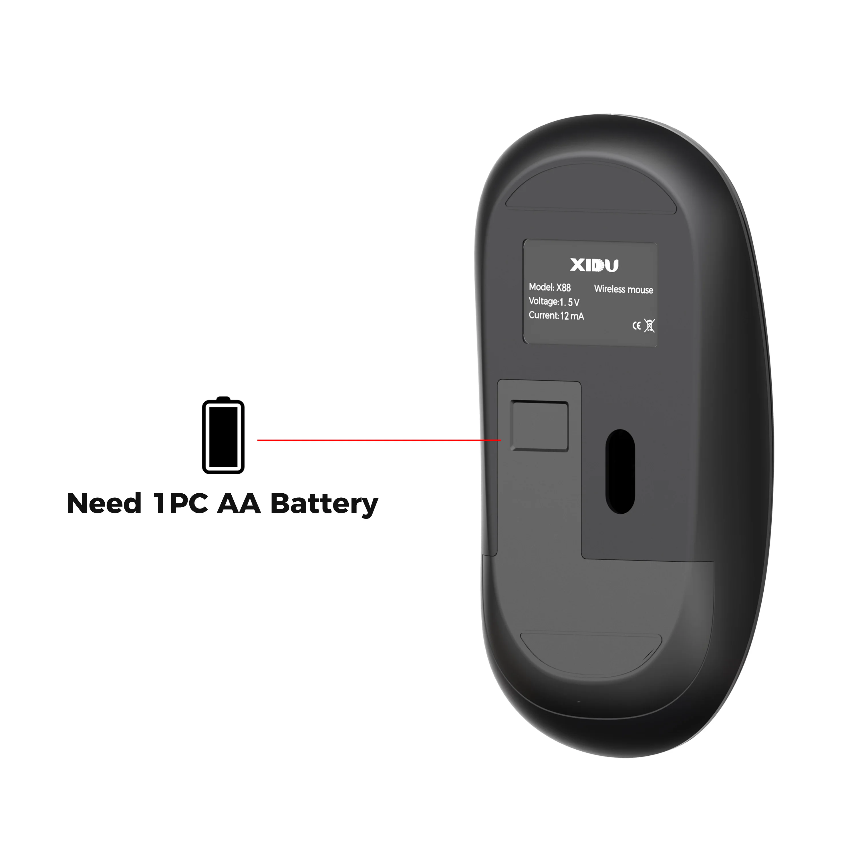Мышь компьютерная беспроводная эргономичная 1000DPI 2 4 ГГц|Мыши| |
