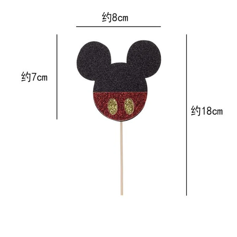 Топпер для торта Disney Микки и Минни Маус десерт вечеринки в честь Дня Рождения