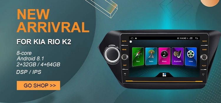 Автомобильный мультимедийный плеер для KIA RIO 3 4 2Din Android 9,0, автомагнитола, стерео 2010-, навигация, Авторадио, gps, магнитофон, K2, Wifi