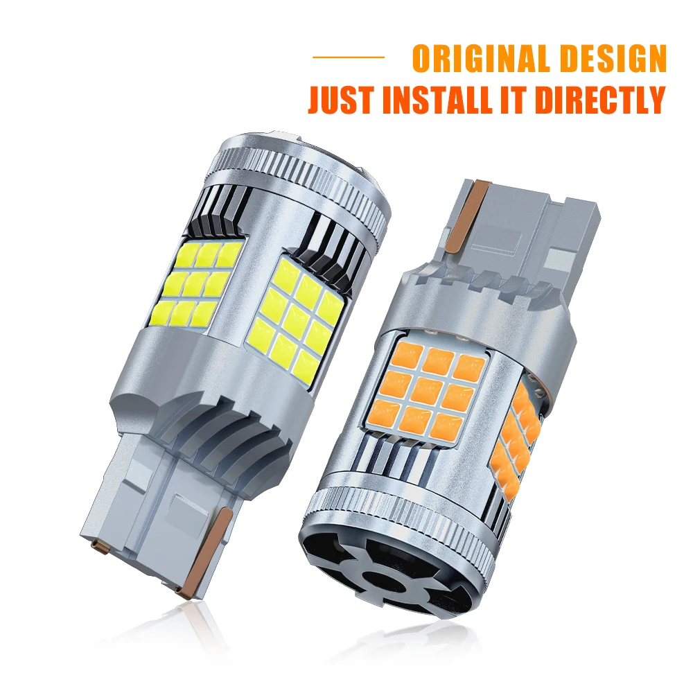 2 шт. оригинальные автомобисветодиодный светодиодные лампы 1156 1157 BAY15D P21/5W Canbus 3030SMD