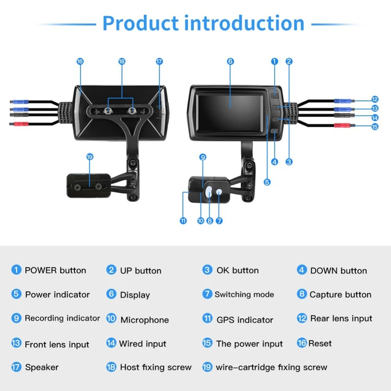 구매 방수 오토바이 레코더 HD 와이파이 듀얼 렌즈 1080P 기관차 레코더 GPS 트랙 오토바이 대시 캠 비오는 날 사용하기에 안전 저렴한 방수 오토바이 레코더 HD 와이파이 듀얼 렌즈 1080P 기관차 레코더 GPS 트랙 오토바이 대시 캠 비오는 날 사용하기에 안전