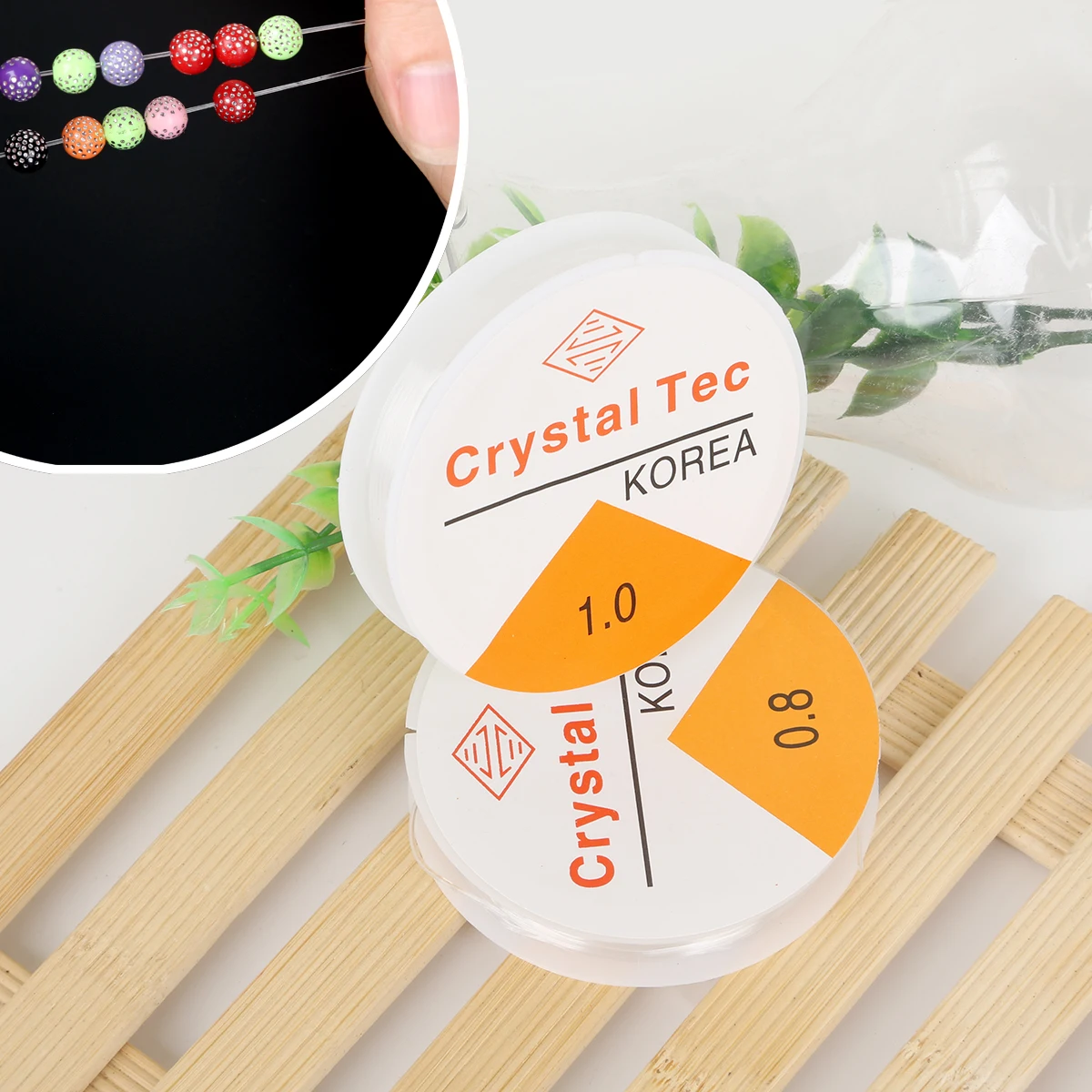 8-20M/Roll 0.4 0.5 0.6 0.8 1mm thickness Crystal Elastic Cord Thread Beading Line Strong String Necklace Bracelet DIY Craft | Дом и сад