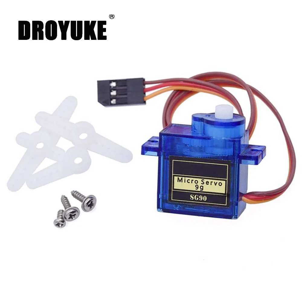 Миниатюрные сервоприводы Droyuke 9g SG90 Для ру самолетов модель самолета с