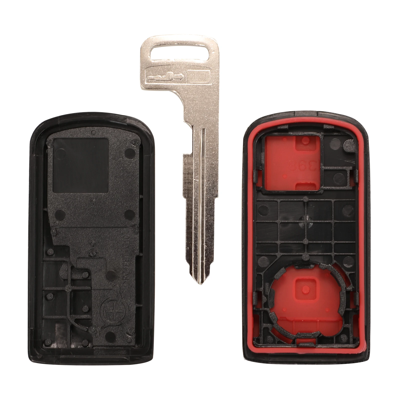 

jingyuqin 10pcs Replacement Remote Car Key Shell 2 Buttons Fob For Mitsubishi Lancer Outlander ASX 2008-2016 With Uncut Blade