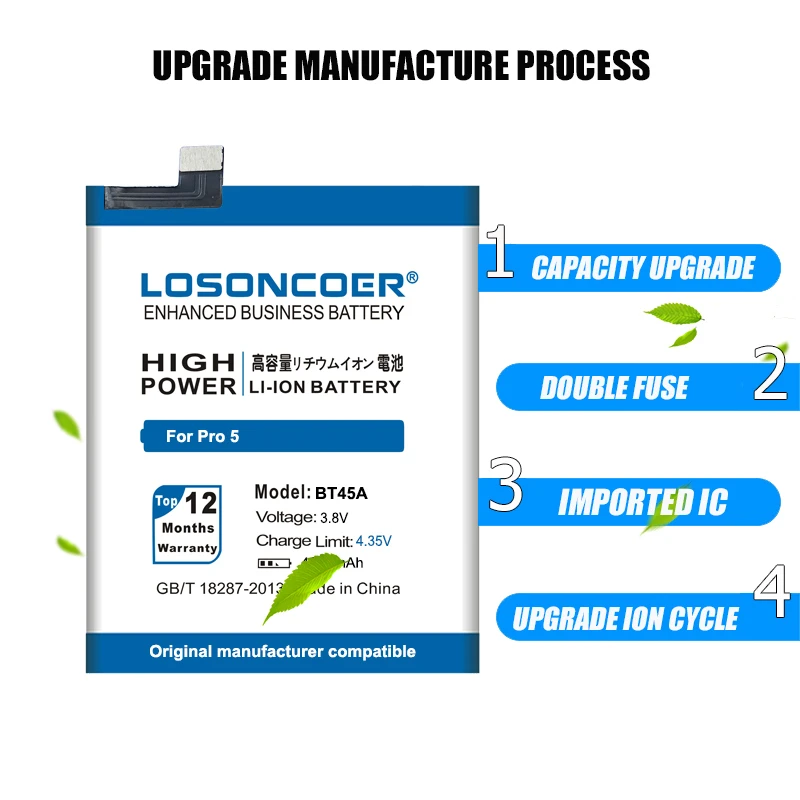 LOSONCOER 4600mAh BT45A BT 45A батарея для Meizu Pro 5 батареи сотового телефона + номер