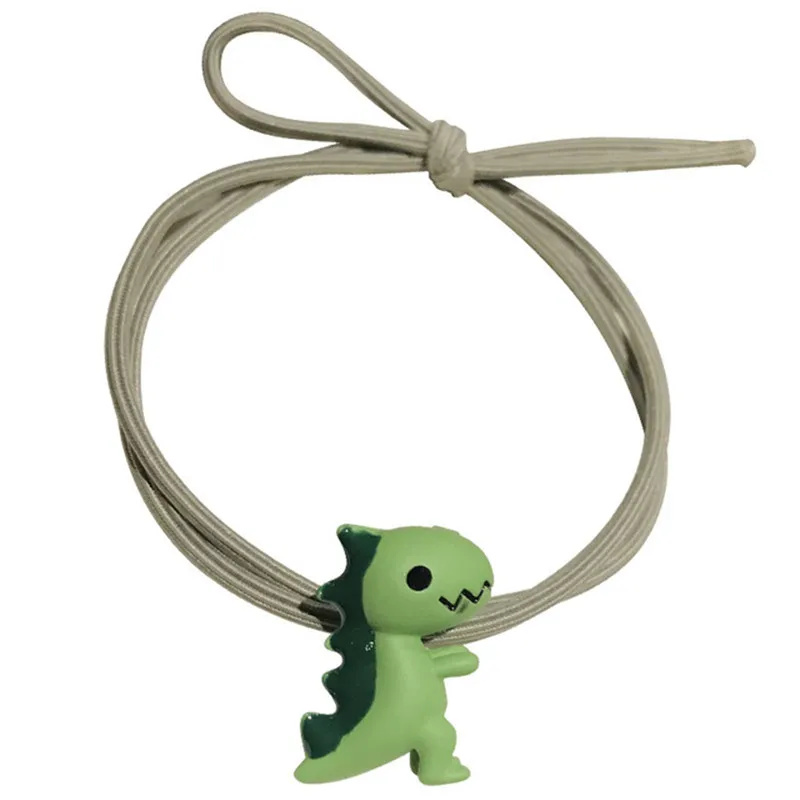 

10pcs/Lot Little Dinosaur Elastic Hair Rubber Bands For Women Girls Hair Rope Tiara Tie Ponytail Ring Female Headdress Accessory