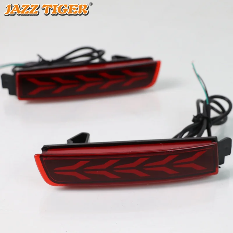 Джаз тигр 2 шт. автомобиля светодиодный задний противотуманный фонарь