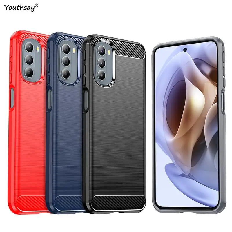 

For Motorola Moto G31 Case For Motorola Moto G51 G41 G31 G71 Coque Shockproof Protective Silicone Phone Bumper For Moto G31