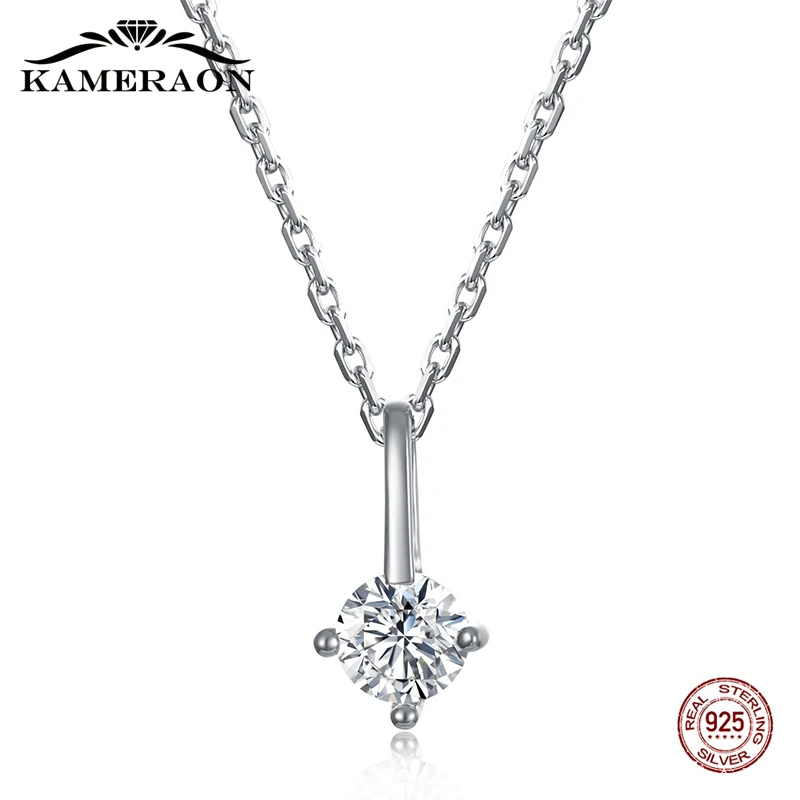 Цепочка из стерлингового серебра 925 пробы свадебное ожерелье длинные Изящные