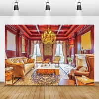 laeacco luxury palace living room sofa chandelier interior decor photography backdrops photo backgrounds for photo studio props