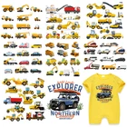 Термопереводные наклейки для мальчиков с машинками, термопресс сделай сам, а-уровень, моющиеся виниловые худи, топы, одежда, значки-нашивки