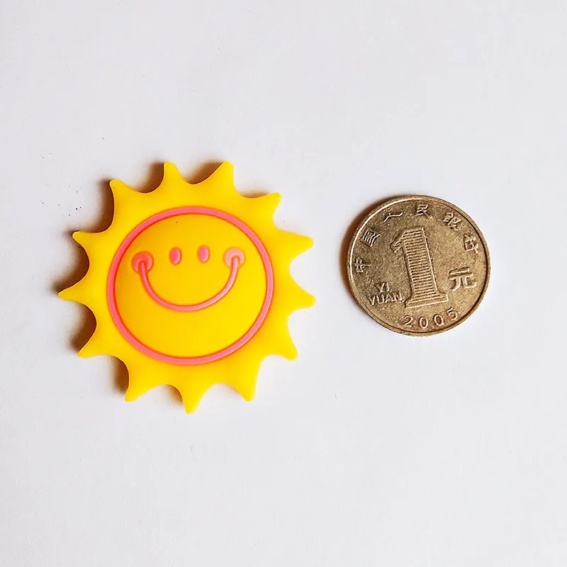 Креативный мультяшный Солнечный Радужный мягкий стикер на холодильник