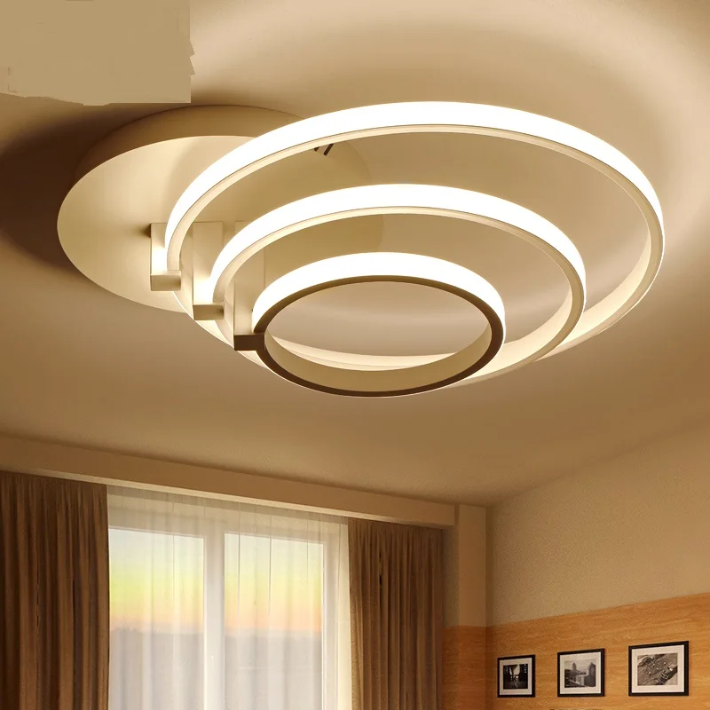 

Простые современные потолочные лампы, романтическая лампа для спальни, круглый светодиодный светильник с дистанционным управлением, энерг...