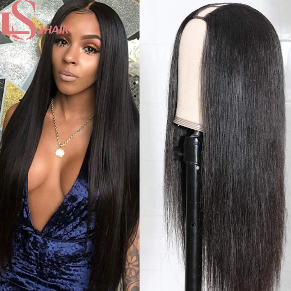 Perucas de Cabelo Humano em Linha Reta do Brasileiro do Laço das Perucas do Cabelo Humano para as Mulheres Negras