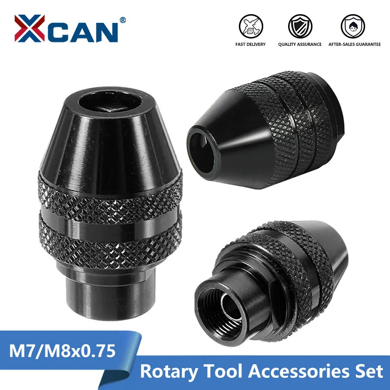 XCAN патрон для дрели M7 M8 0 3-3 2 мм БЕСКЛЮЧЕВОЙ ударный Драйвер адаптер зажим
