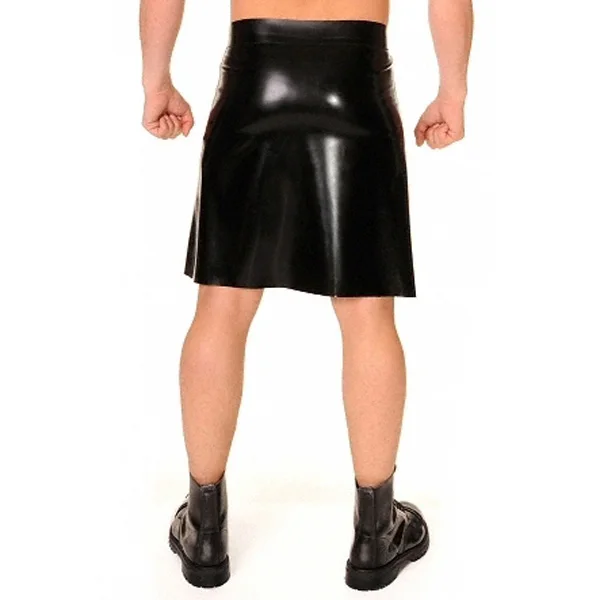 Латексные мужские короткие юбки резиновые латексные черные платья костюмы для