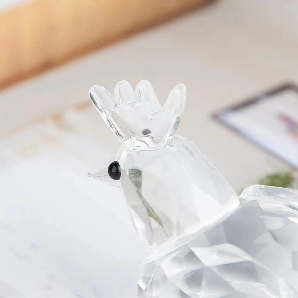 Хрустальная модная курица стеклянные фигурки украшение дома аксессуары