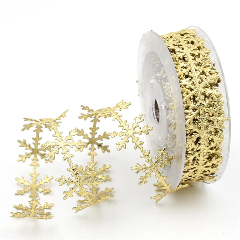 Рождественская Снежинка ленты из искусственной кожи свадьбы праздника вечерние