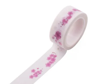 

15mmx5m pink flower decorative tape(1piece)