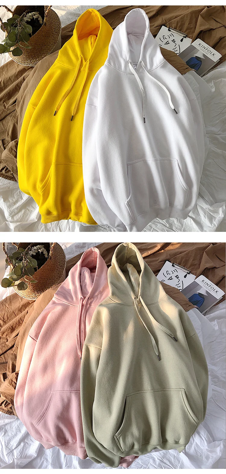 Liketkit мужские осенние зимние толстовки с капюшоном для мужчин и женщин, однотонный простой теплый пуловер с капюшоном, свободная уличная одежда для пар, 13 цветов