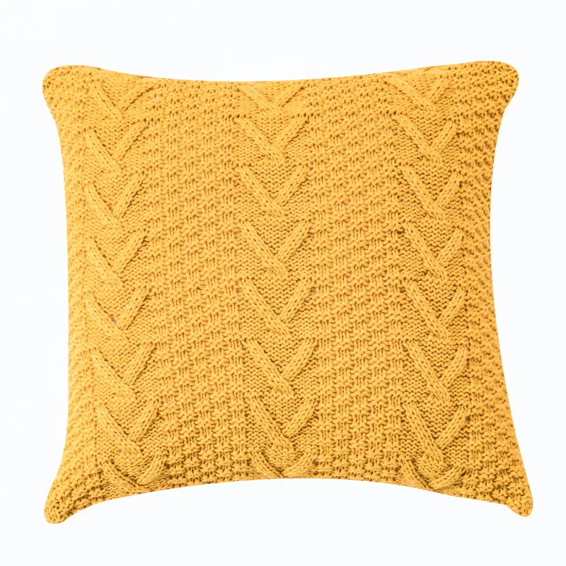 

Knitted Pillow Case Nordic Style Home Decoration Sofa Accessories Pillow Case Photography Props Pillowcase 45x45cm Without Core