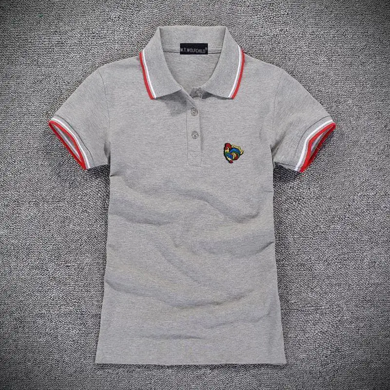 Модные летние новые женские рубашки поло с коротким рукавом повседневные