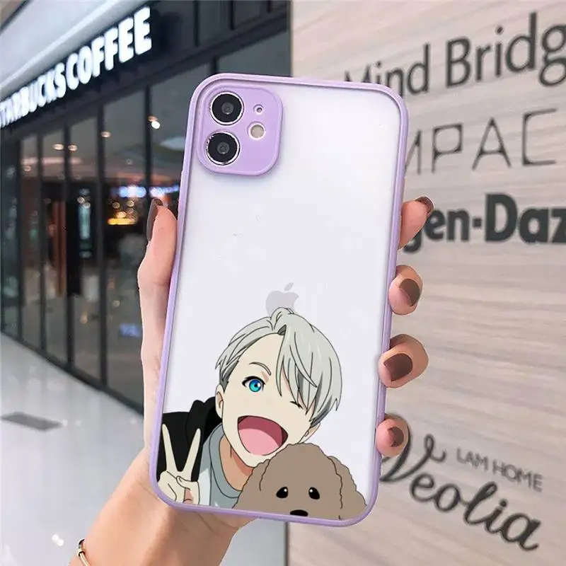 

yuri on ice Japan anime Phone Cases matte transparent For iphone 7 8 11 12 plus mini x xs xr pro max cover