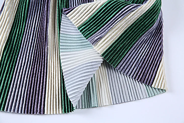 Юбка для девочек-подростков разноцветные металлические блестящие стежки