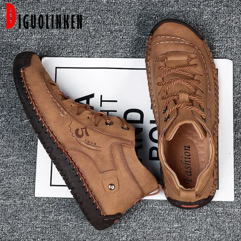 2020 мужские кожаные туфли Водонепроницаемый зимние ботинки ботильоны для мужчин