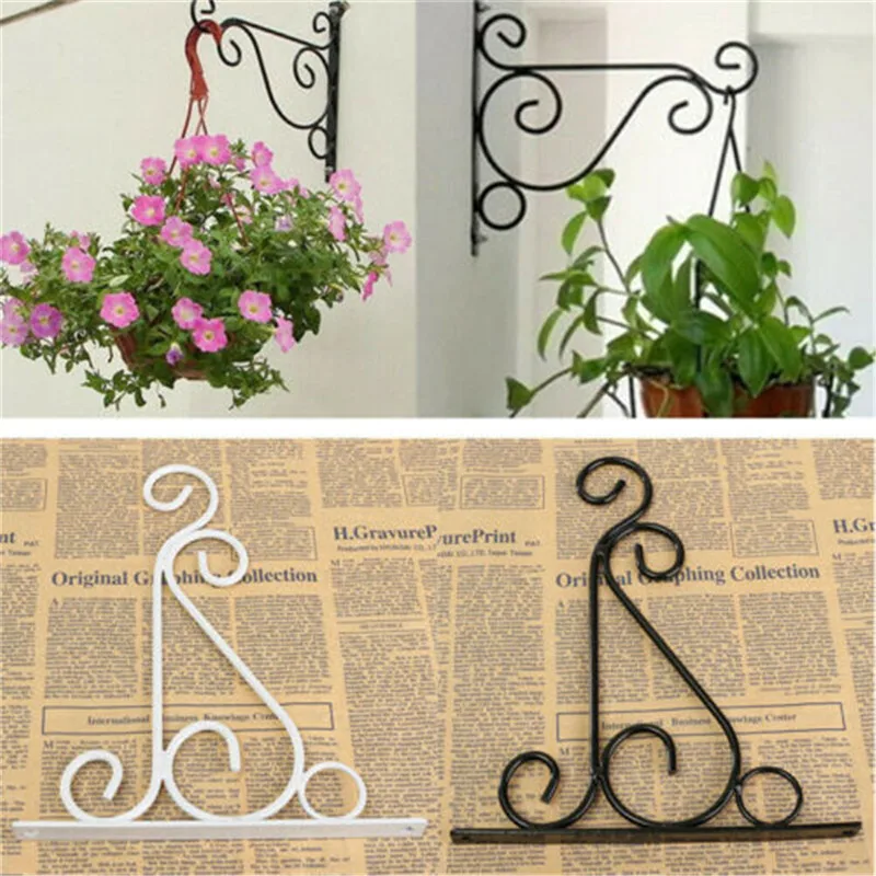 

Metal Hanging Basket Brackets Living room bedroom Outdoor Garden Plant Hanger Hook Wall Decor