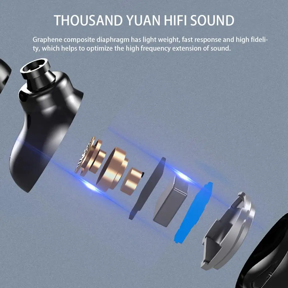 Беспроводная Спортивная мини-гарнитура Twins с Bluetooth 5 0 чехол для зарядки стерео