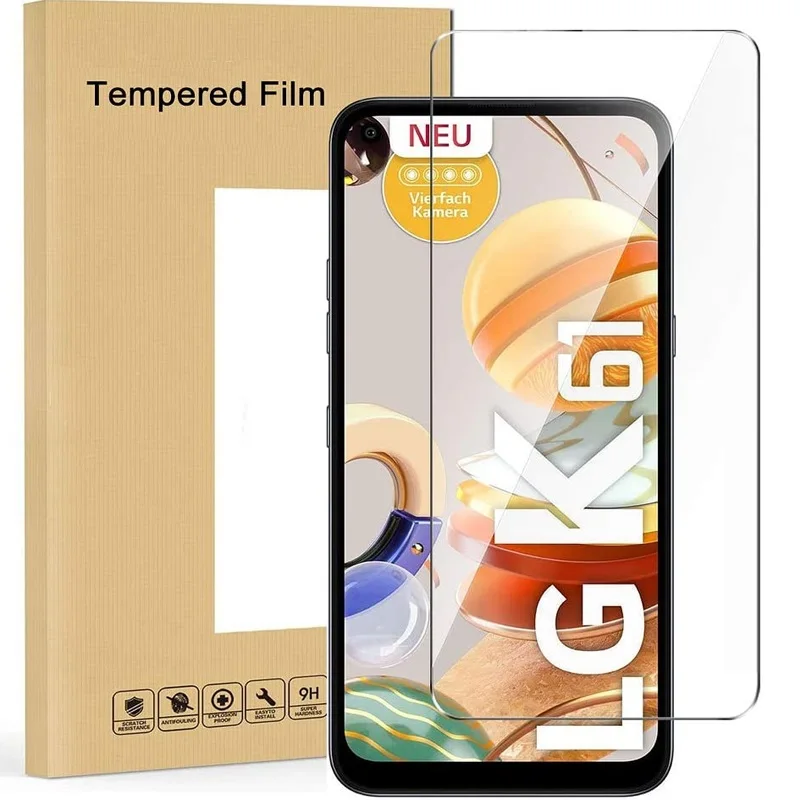 Защита экрана из закаленного стекла для LG K31 K61 K41S K62 K52 K22 Plus Взрывозащищенная пленка для ЖК-экрана для LG Q92 стеклянная крышка