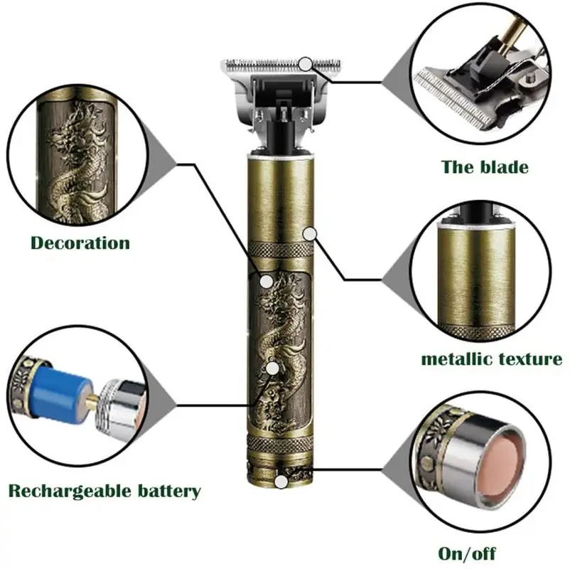 Триммер для волос машинка стрижки USB Перезаряжаемый триммер бороды