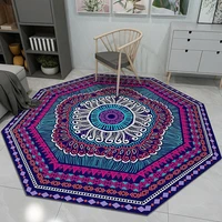 mandala rug carpet colorful floral round rug floor mat for bed room irregular shape rug living room study room rug chair mat
