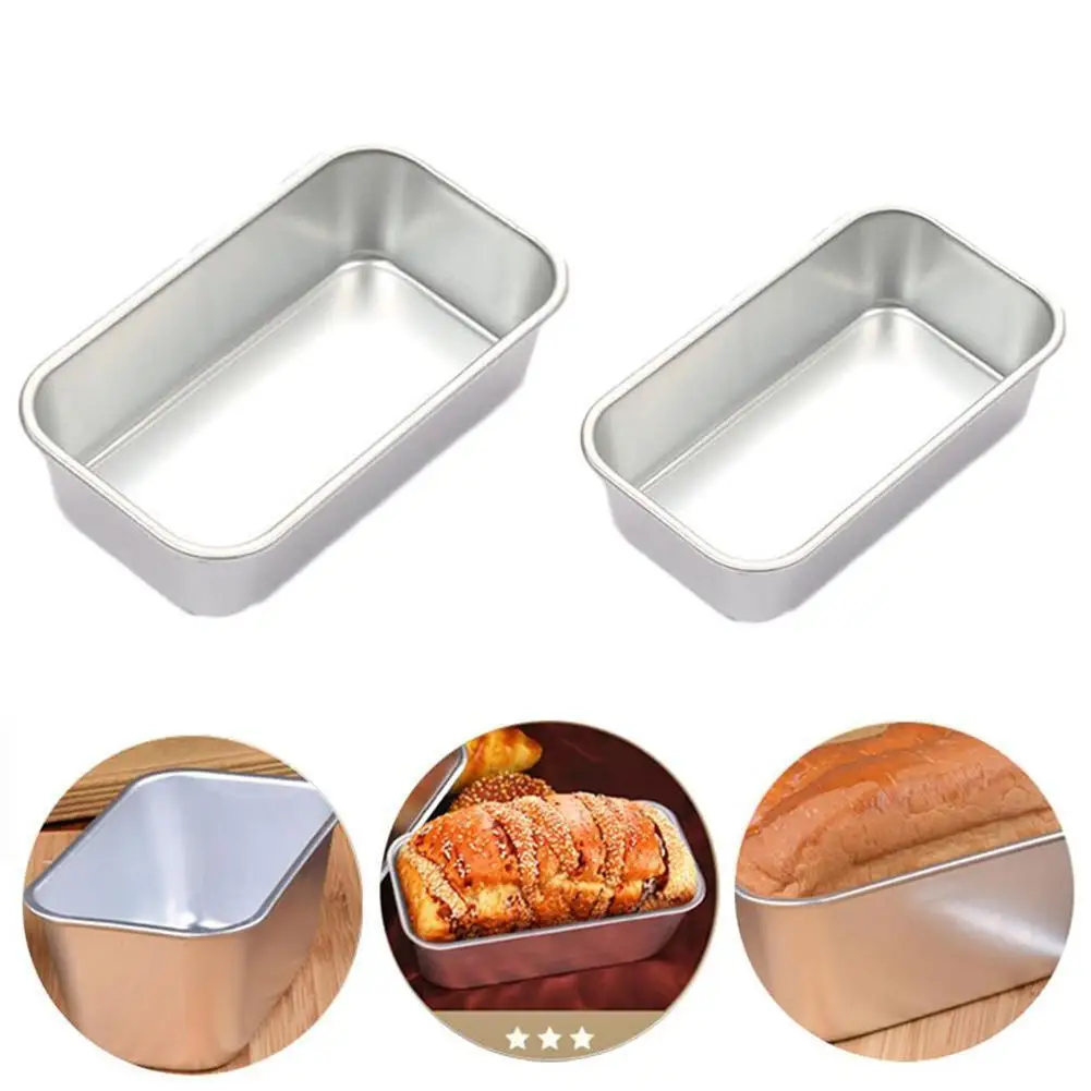 

1PC Large Square Cake Mold Brownie Cake Mold DIY Rectangular Aluminum Toast Mold Baking Mold A8H6