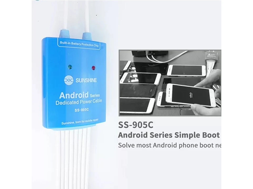 Провод подачи питания постоянного тока для huawei samsung Xiaomi OPPO VIVO Oneplus Android телефон Загрузочная линия анти-ожога силовой испытательный кабель
