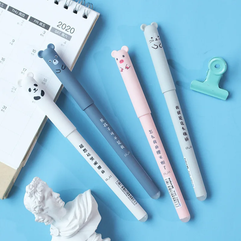 Kawaii со стирающимися чернилами гелевая ручка с рисунками из мультфильмов