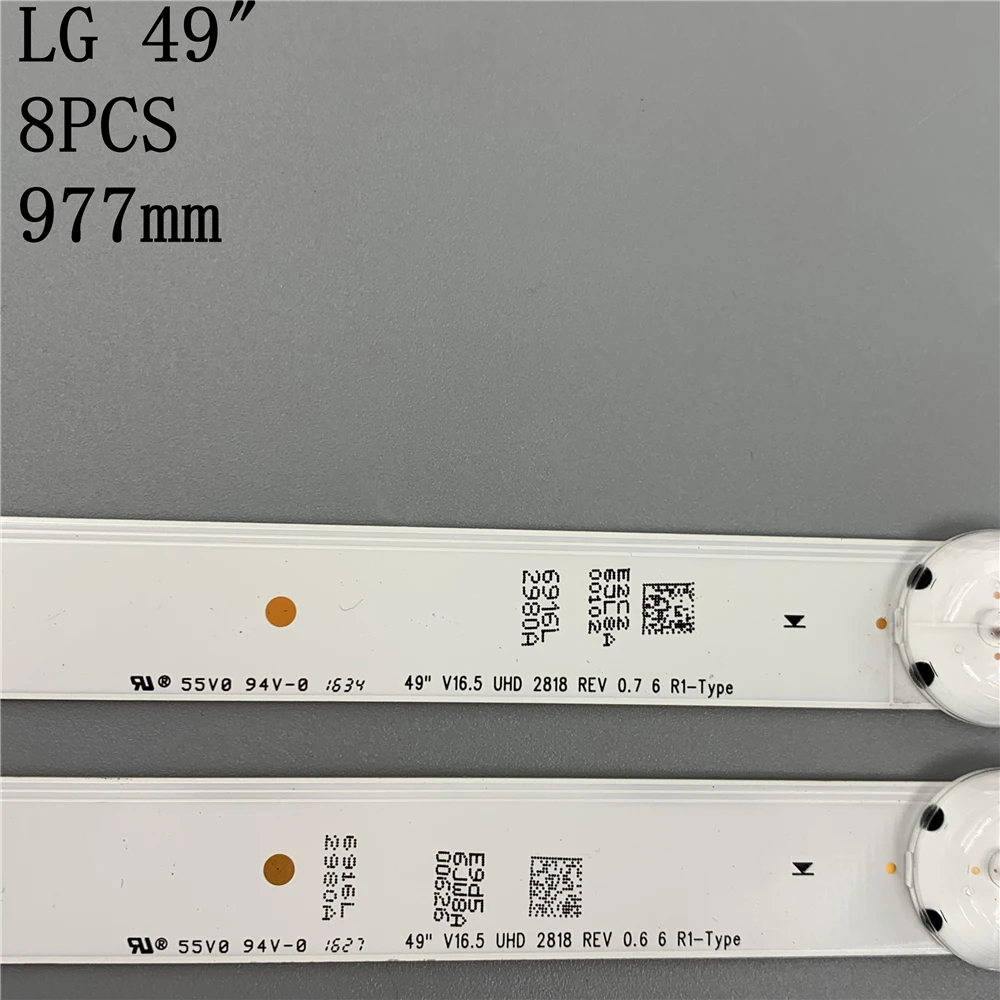 Светодиодная лента для подсветки телевизора 49 дюймов 8 шт. 49UH6109-ZB 49UH610A-UJ 49UH610T