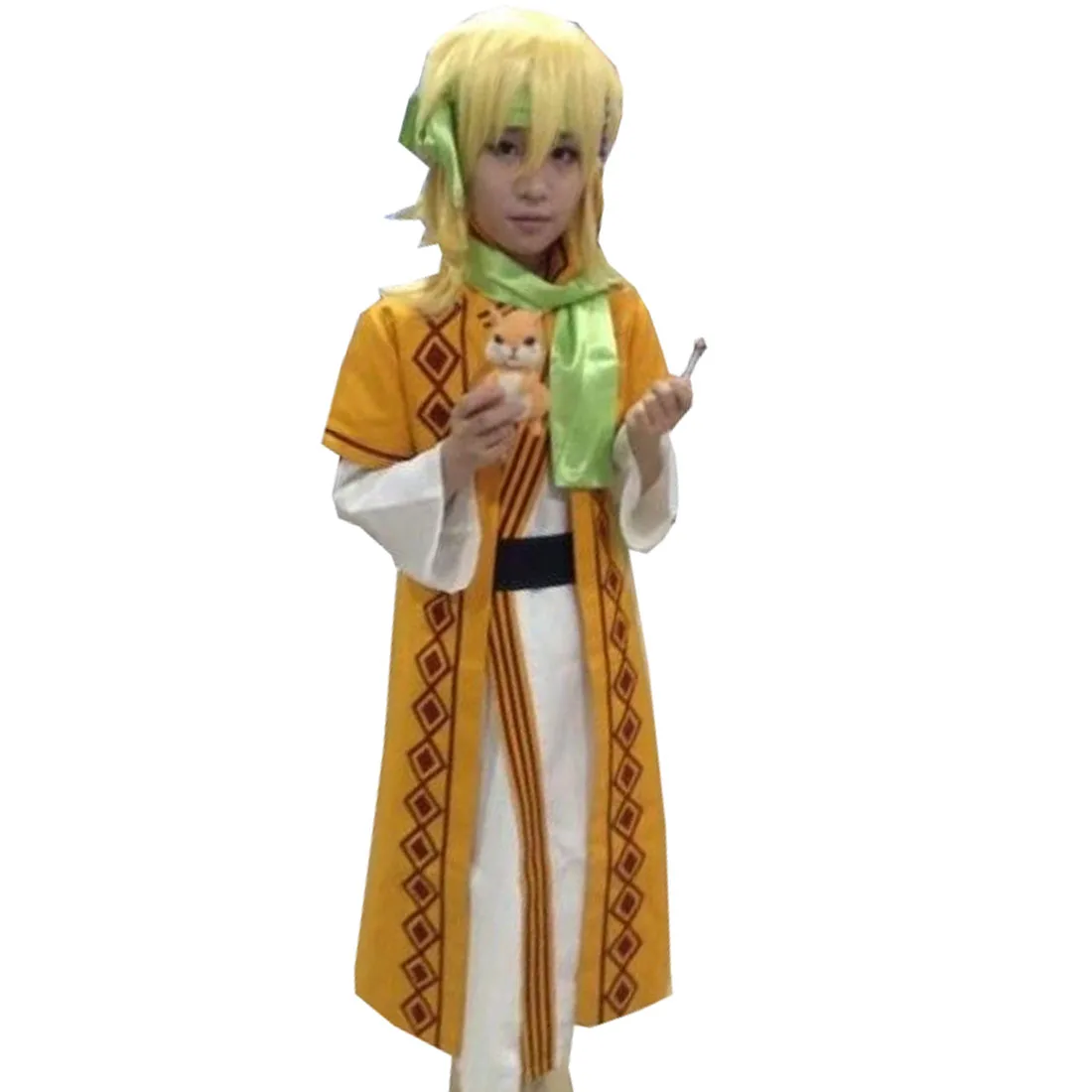 2021 Akatsuki no Yona желтый костюм косплей Дракон воин Zeno накидка халат из Йона Рассвет|robe