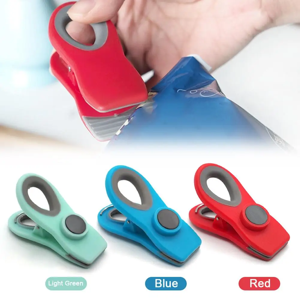 4PCS Magnetic Sealing Clip Kitchen Innovative Refrigerator Stickers Food Preservation Moisture-proof Plastic Clips | Дом и сад