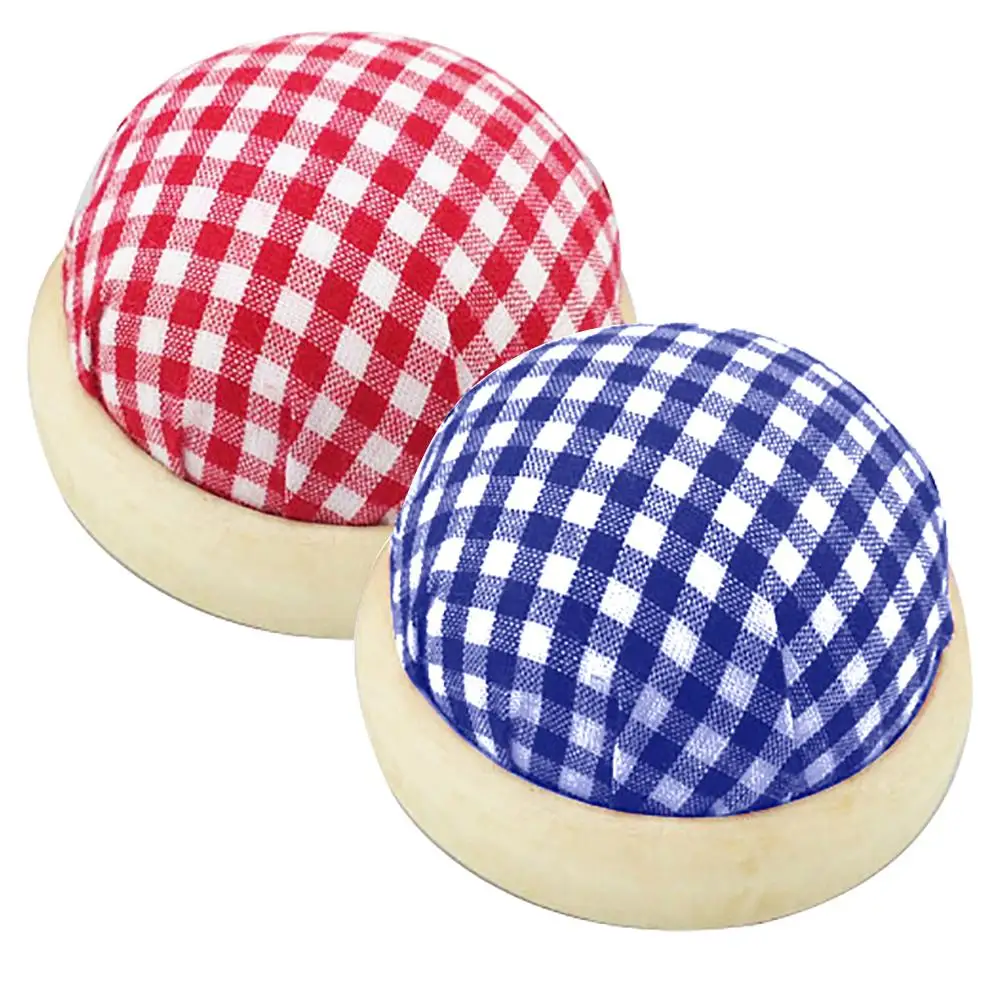 

1pc Mini Ball Shaped DIY Tailor Needle Pin Holder Wooden Base Cushion Sewing Tool Kit Pincushions Household Sewing Supplies