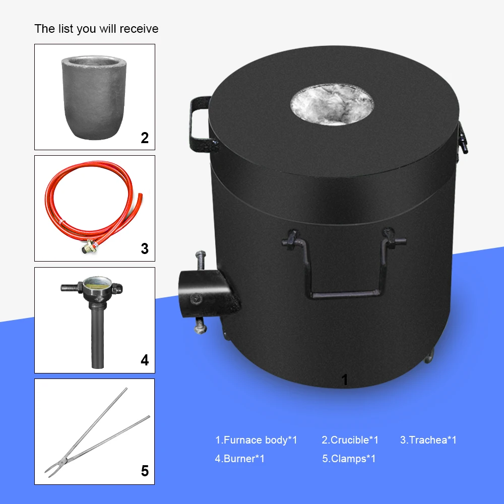Набор для плавильной печи пропана графитовые Тигельные щипцы 1300 °C литье