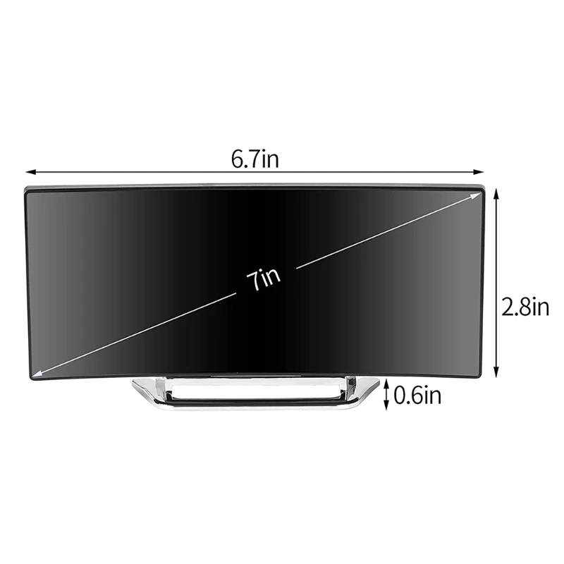 

Curved Double Radio Projection Alarm Electronic Clock Snooze Alarm Clock FM Radio Timer Digital Silent Clock Radio