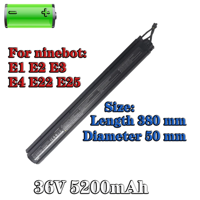 

100% 36V 5200mAh Battery Pack for Ninebot Segway ES1 ES2 ES3 ES4 etc Scooter+Free shipping